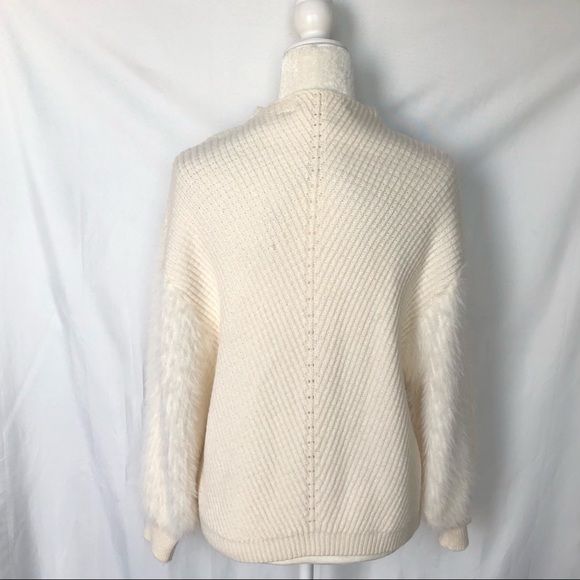 Anthropologie Knitted & Knotted Soft Knit Balloon Sleeve Sweater - Picture 4 of 13